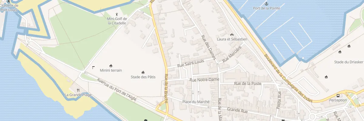 Plan du 7 Rue Saint-louis à Port-Louis