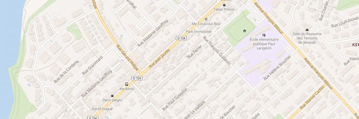 Plan du 23 Rue Ferrer à Lanester