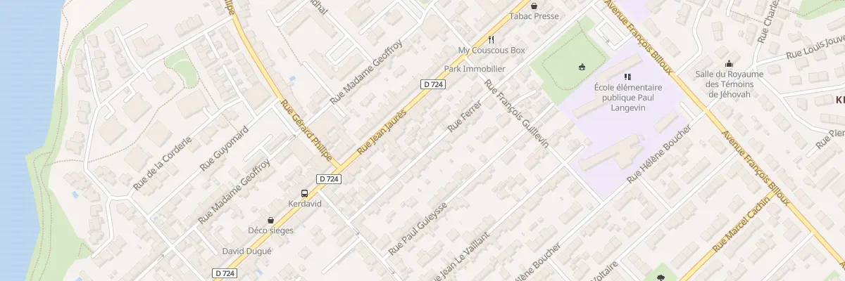 Plan du 21 Rue Ferrer à Lanester