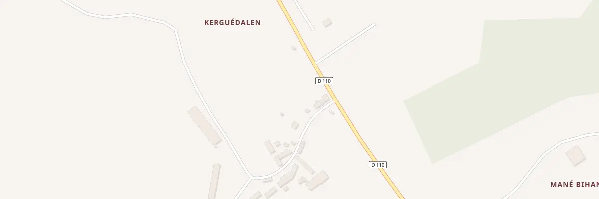 Plan du 4 Kerguedalun à Saint-Caradec-Trégomel