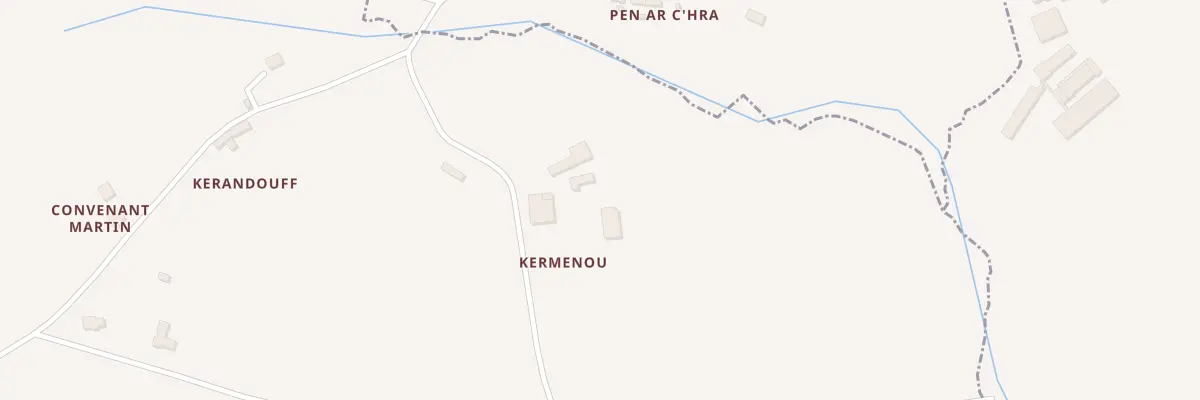 Plan du 1 Kermenou à Trézény