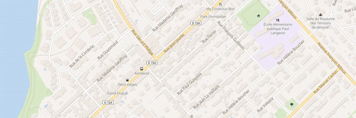 Plan du 11 Rue Ferrer à Lanester