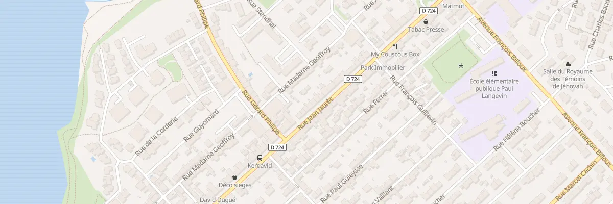 Plan du 97 Rue Jean Jaurès à Lanester