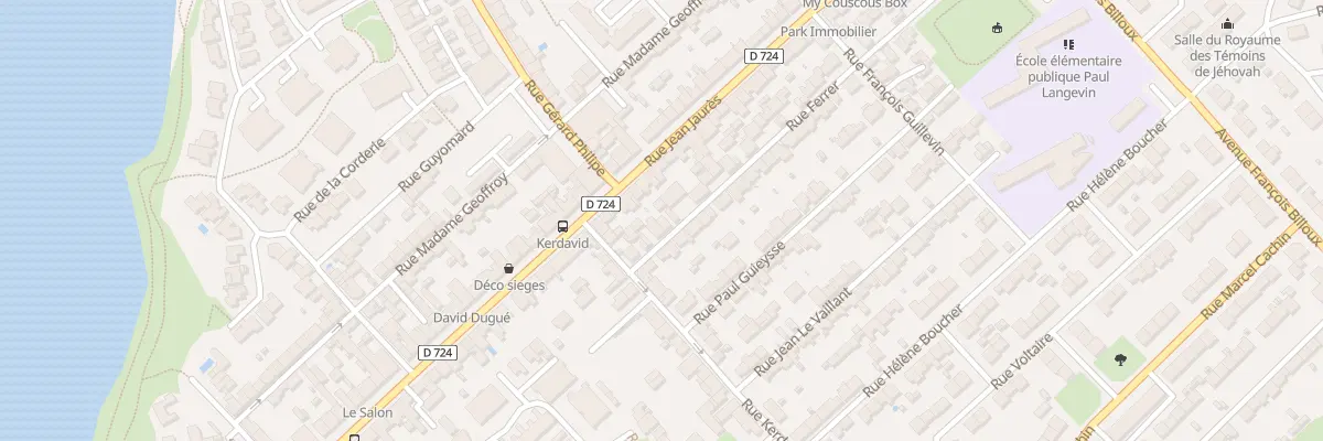 Plan du 5 Rue Ferrer à Lanester