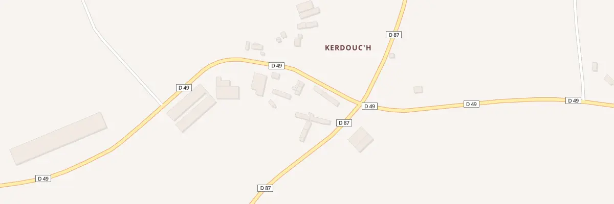 Plan du 5220 Kerdourc’h à Kergrist-Moëlou
