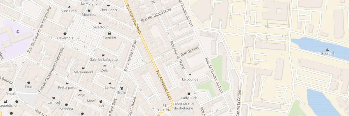 Plan du 33 Rue Jules Le Grand à Lorient