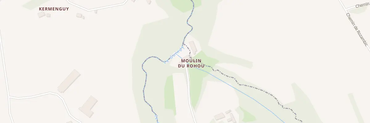 Plan du 22 Milin Rohou à Caouënnec-Lanvézéac