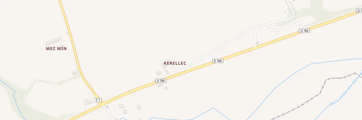 Plan du 5068 Kerellec à Trézény