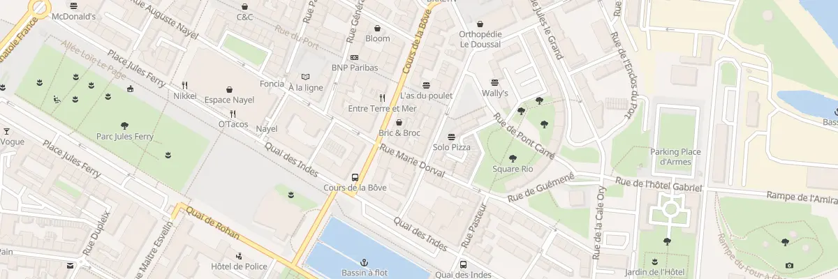 Plan du 12 Rue Poissonnière à Lorient