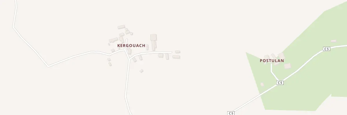Plan du 5380 Kergouarch à Plouray