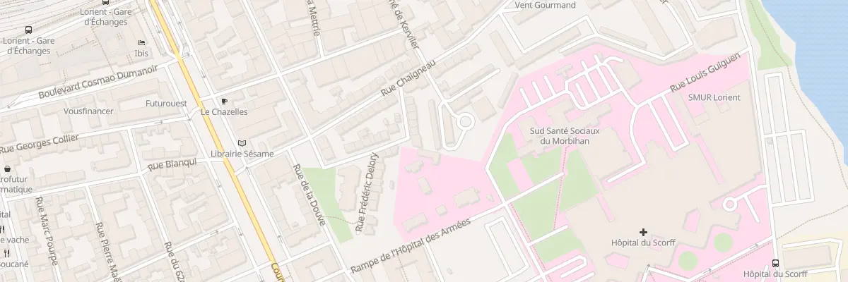 Plan du 13 Rue Alcide de Beauchene à Lorient