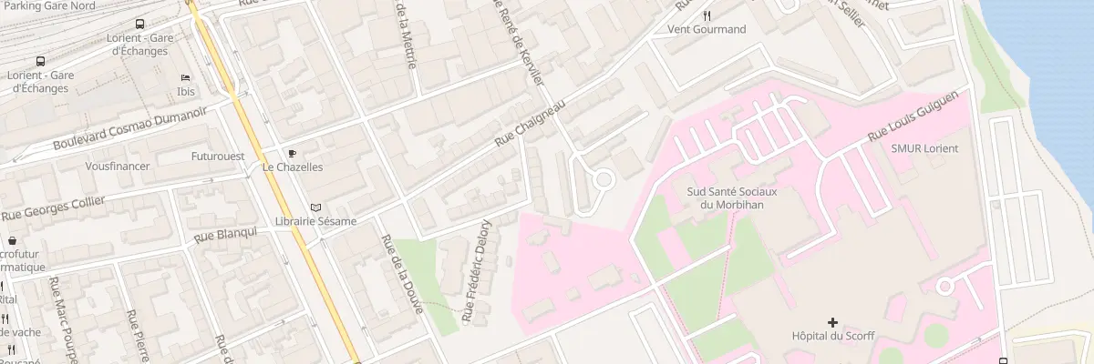Plan du 17 Rue Alcide de Beauchene à Lorient