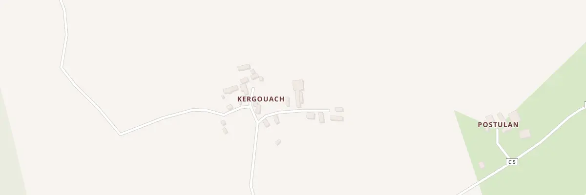 Plan du 5381 Kergouarch à Plouray