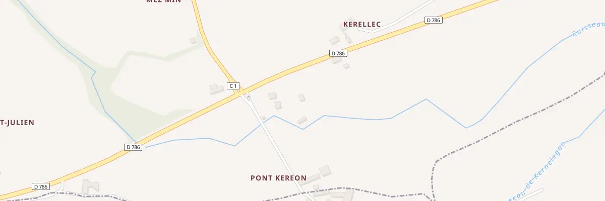 Plan du 4 Kerellec à Trézény