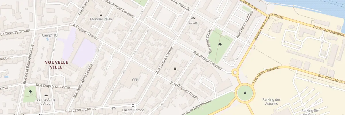 Plan du 32 Rue Lazare Carnot à Lorient