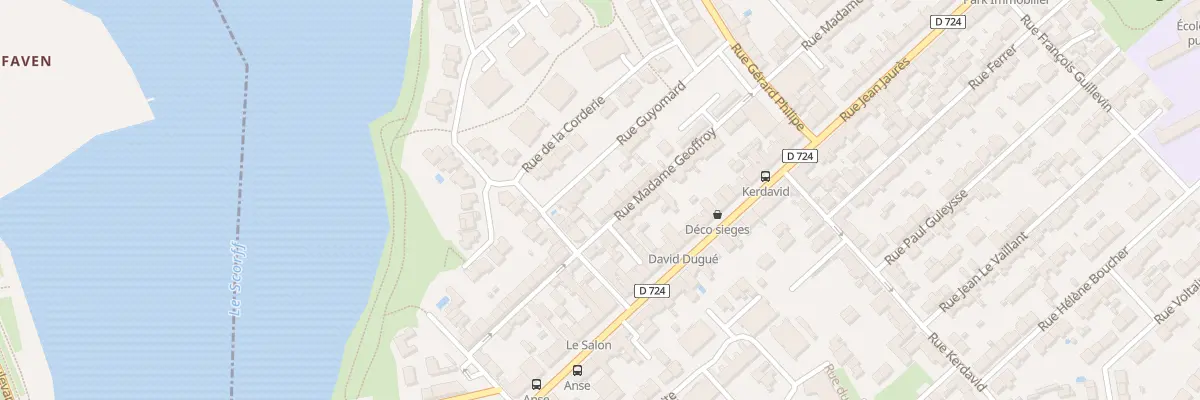 Plan du 27 Rue Madame Geoffroy à Lanester