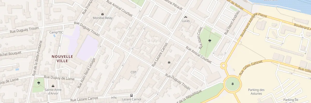Plan du 35 Rue Lazare Carnot à Lorient