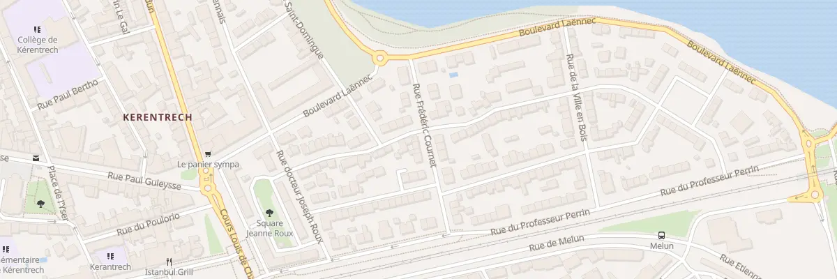 Plan du 25 Rue Professeur Langevin à Lorient