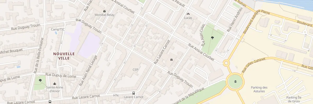 Plan du 37 Rue Lazare Carnot à Lorient