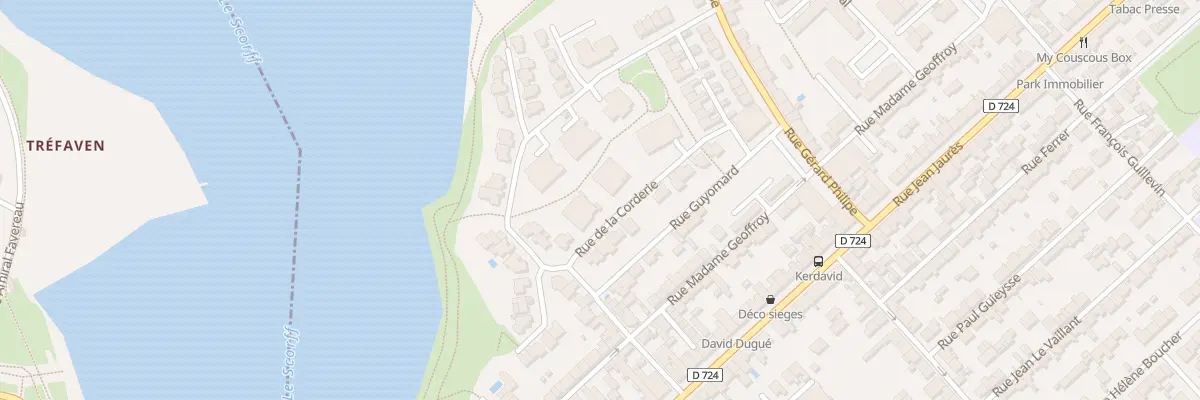Plan du 7 Rue de la Corderie à Lanester