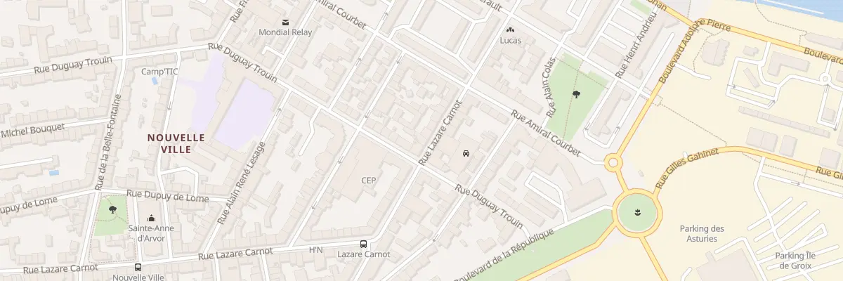Plan du 39 Rue Lazare Carnot à Lorient