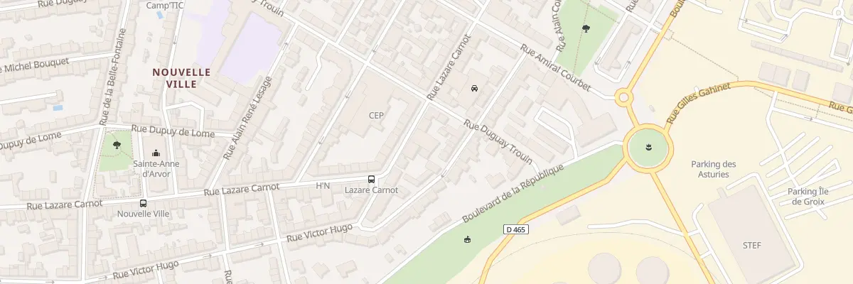 Plan du 46 Rue Lazare Carnot à Lorient