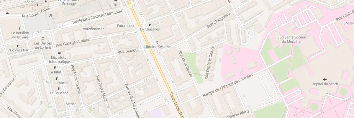 Plan du 1 Rue de la Douve à Lorient