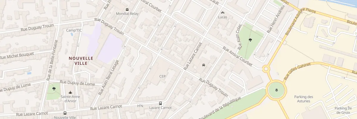 Plan du 70 Rue Duguay Trouin à Lorient
