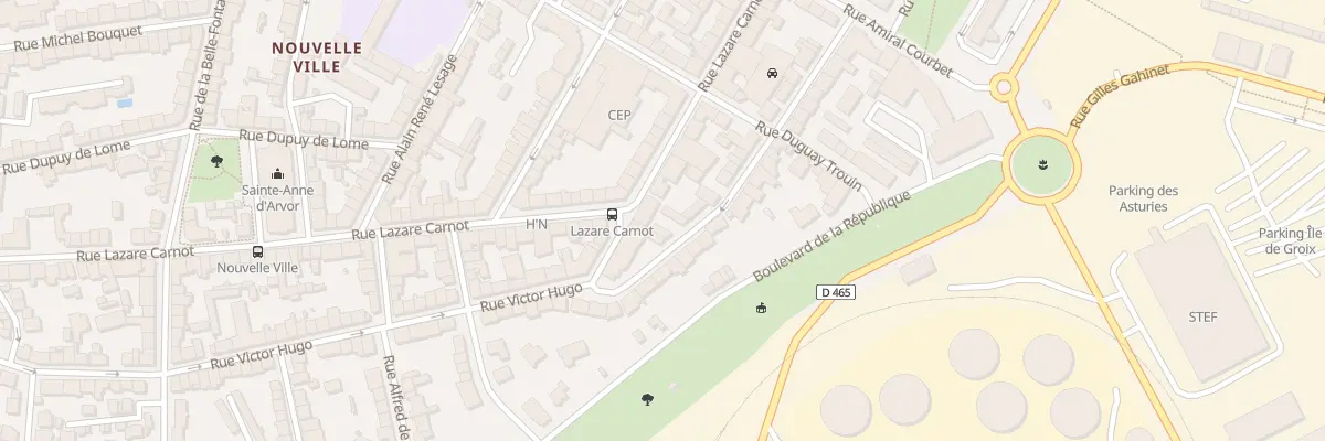 Plan du 52 Rue Lazare Carnot à Lorient