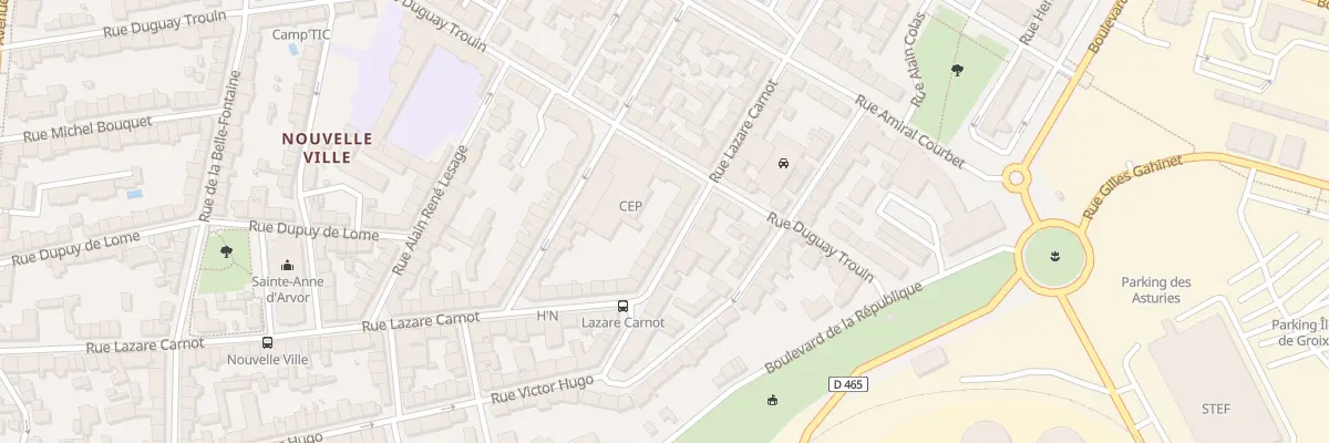 Plan du 47 Rue Lazare Carnot à Lorient