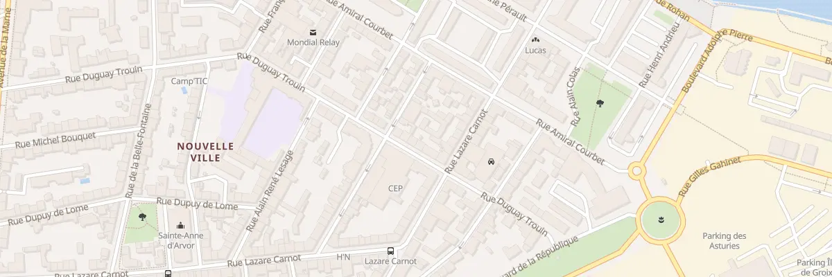 Plan du 66 Rue Duguay Trouin à Lorient