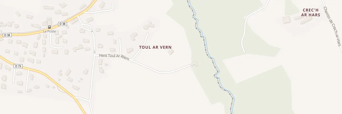 Plan du 21 Rue Hent Toul Ar Wern à Trélévern