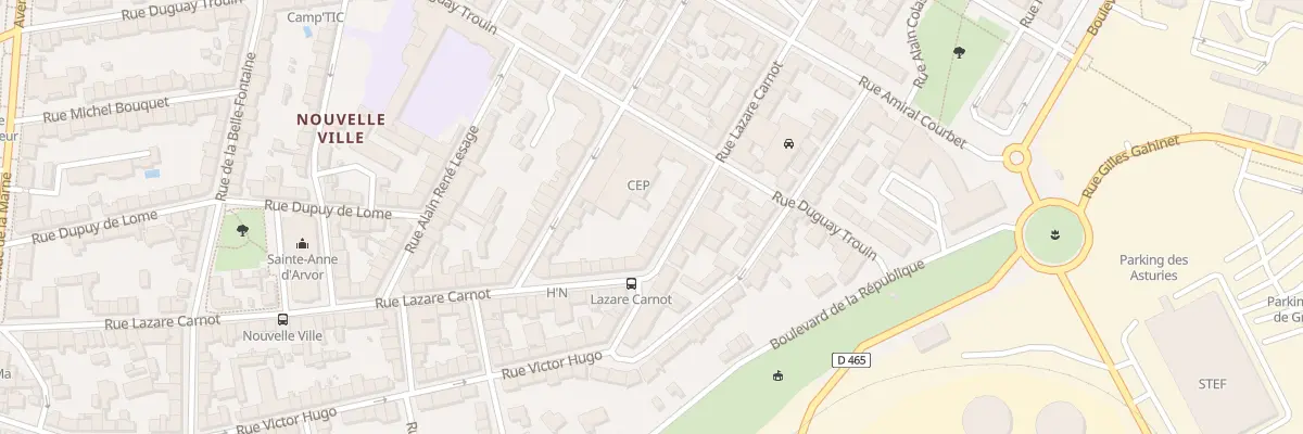 Plan du 51B Rue Lazare Carnot à Lorient