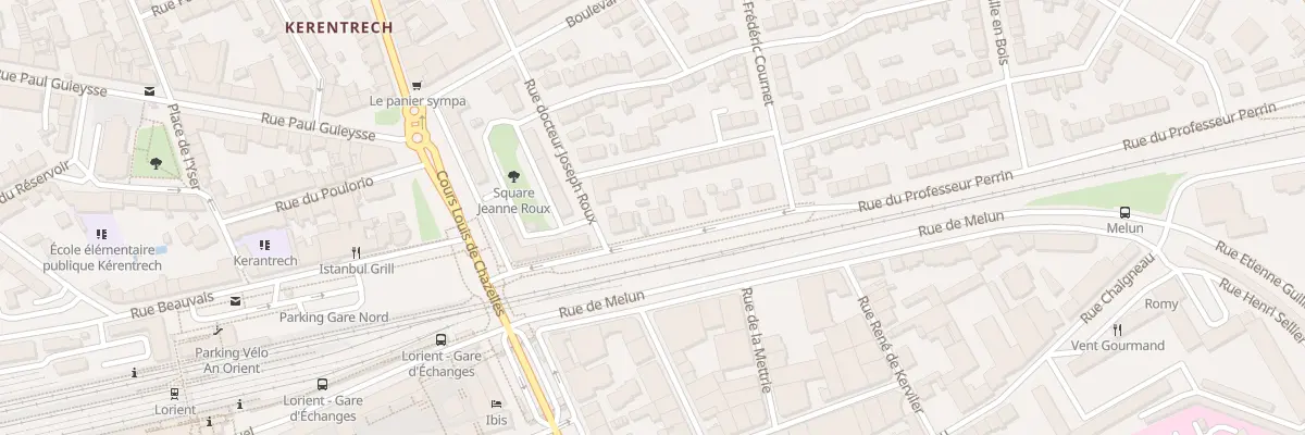 Plan du 4 Rue Professeur Perrin à Lorient