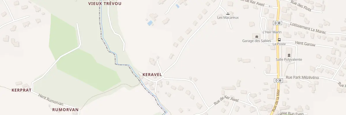 Plan du 33 Rue de Ker-Awel à Trévou-Tréguignec