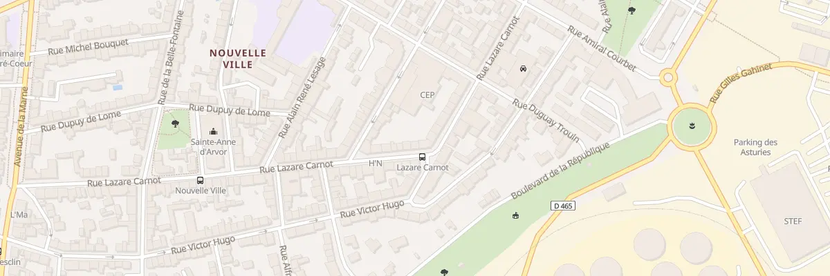 Plan du 57 Rue Lazare Carnot à Lorient