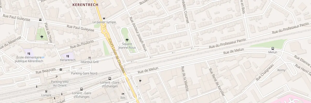 Plan du 3 Rue Professeur Perrin à Lorient