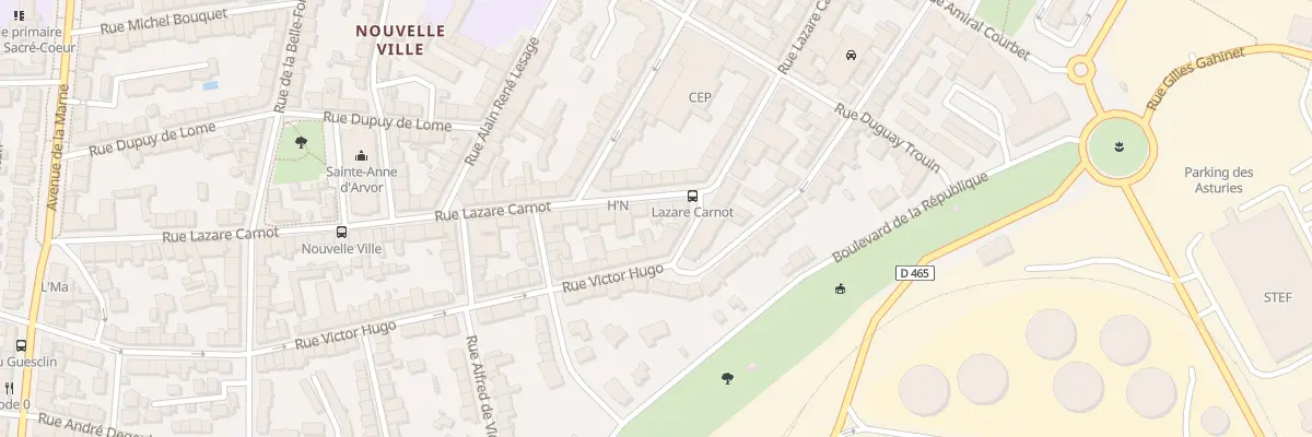 Plan du 68 Rue Lazare Carnot à Lorient