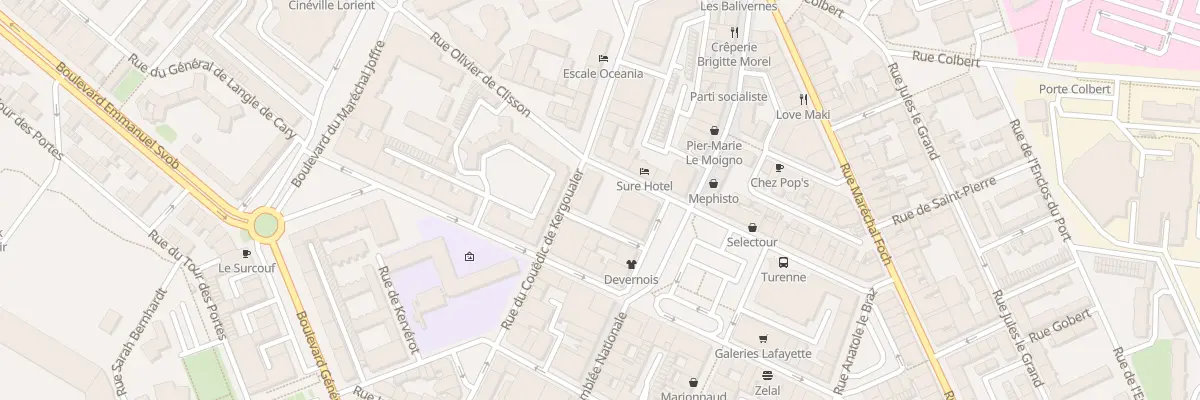 Plan du 23 Rue du Couedic à Lorient