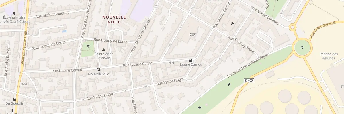 Plan du 65 Rue Lazare Carnot à Lorient