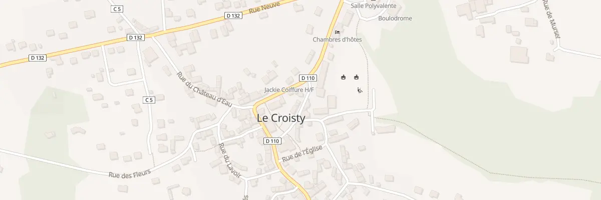 Plan du 6 Rue des Écoles au Croisty