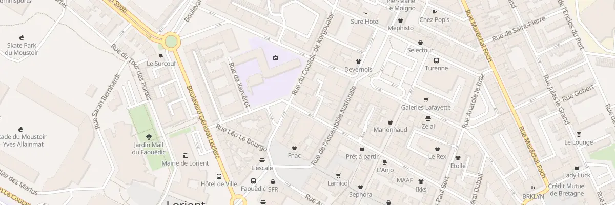 Plan du 4 Rue de Liège à Lorient