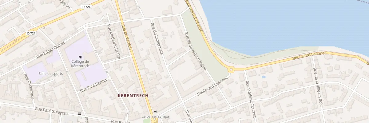 Plan du 6 Rue Plonquet à Lorient