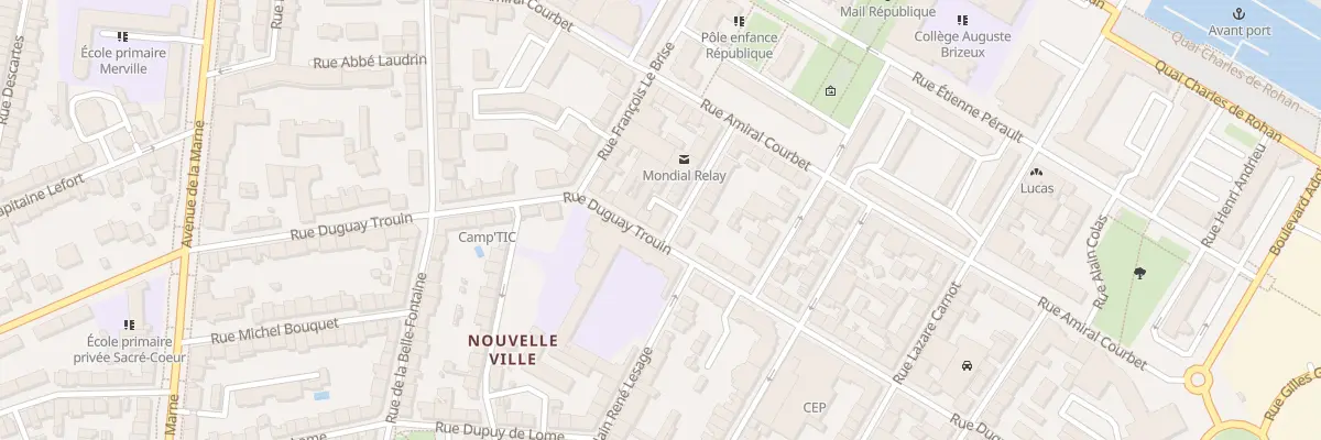 Plan du 46 Rue Duguay Trouin à Lorient
