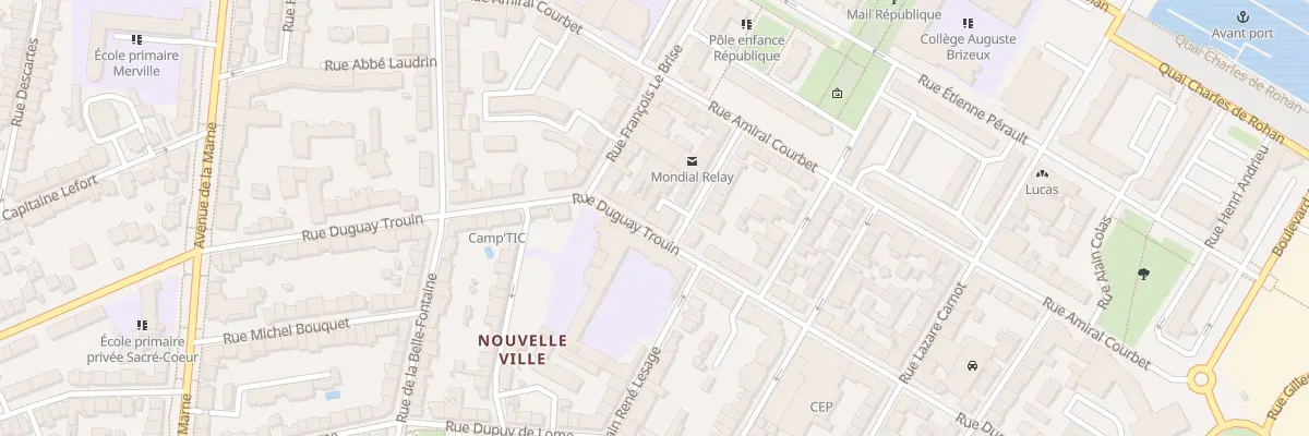 Plan du 44 Rue Duguay Trouin à Lorient