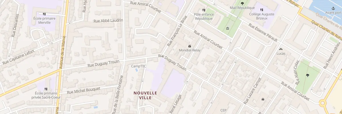 Plan du 40 Rue Duguay Trouin à Lorient