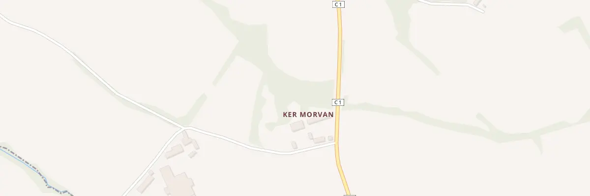 Plan du 3 Kermorvan à Trézény