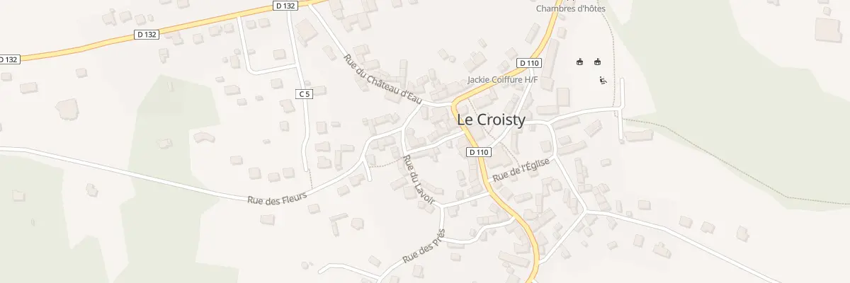 Plan du 9 Rue de la Fontaine au Croisty