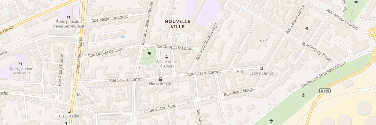 Plan du 29 Rue Le Sage à Lorient