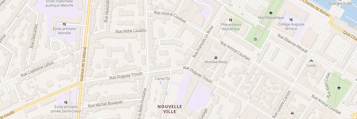 Plan du 36 Rue Duguay Trouin à Lorient